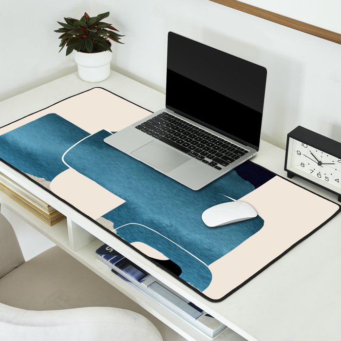 Modern Abstract Shapes 102 Desk Mat Gallery Image 2