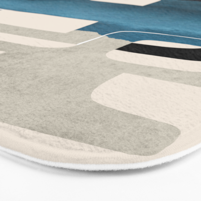 Modern Abstract Shapes 102 Bath Mat Gallery Image 3