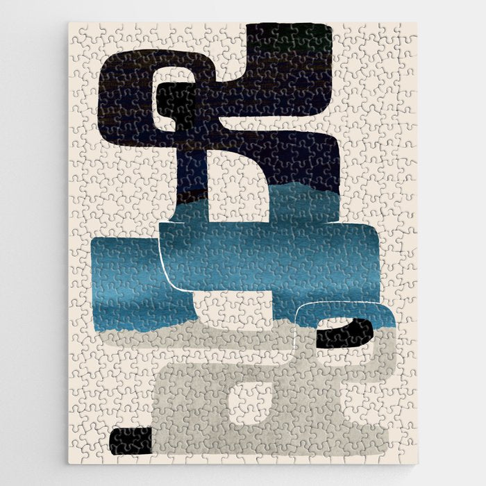 Modern Abstract Shapes 102 Jigsaw Puzzle Gallery Image 1