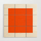 Solid Shades - Flame Wood Wall Art Gallery Image 1