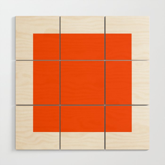 Solid Shades - Flame Wood Wall Art Gallery Image 1