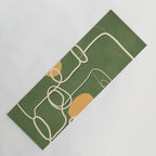 Abstract Face Line Art 06 Yoga Mat Gallery Image 1