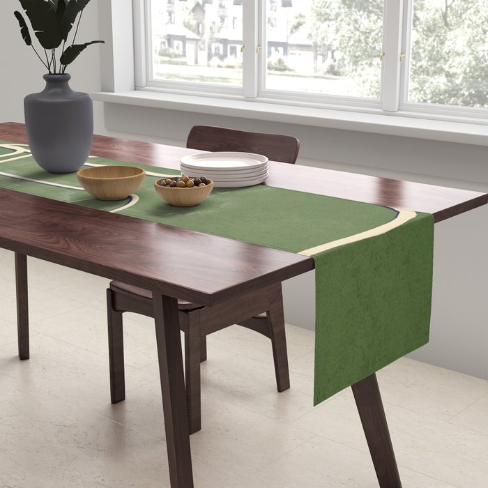Abstract Face Line Art 06 Table Runner Gallery Image 2