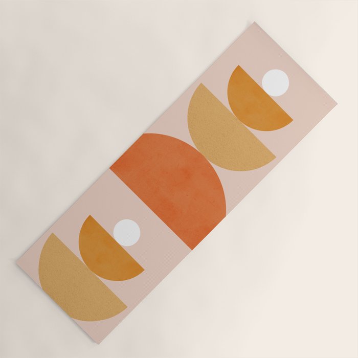 Abstraction Circles Balance Modern Minimalism 007 Yoga Mat Gallery Image 1