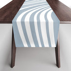 Wavy Stripes XXXVI - Natural Blue  Table Runner Gallery Image 1