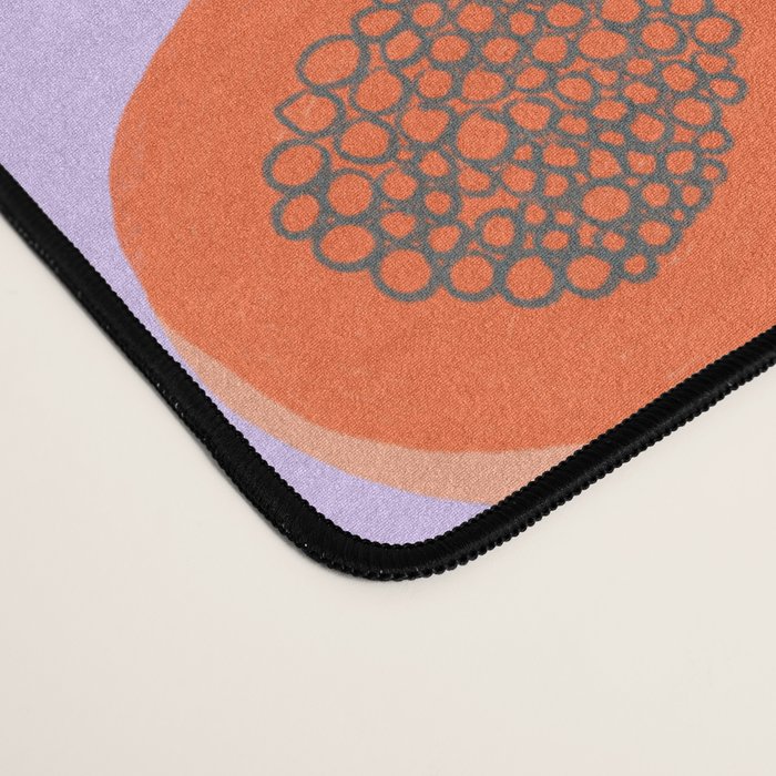 Minimalist Papaya Desk Mat Gallery Image 4