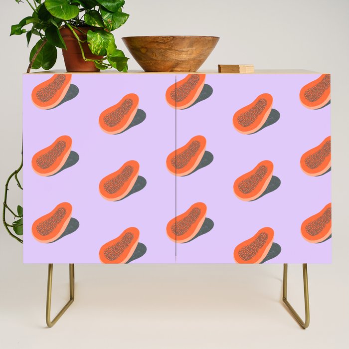 Minimalist Papaya Credenza Gallery Image 1