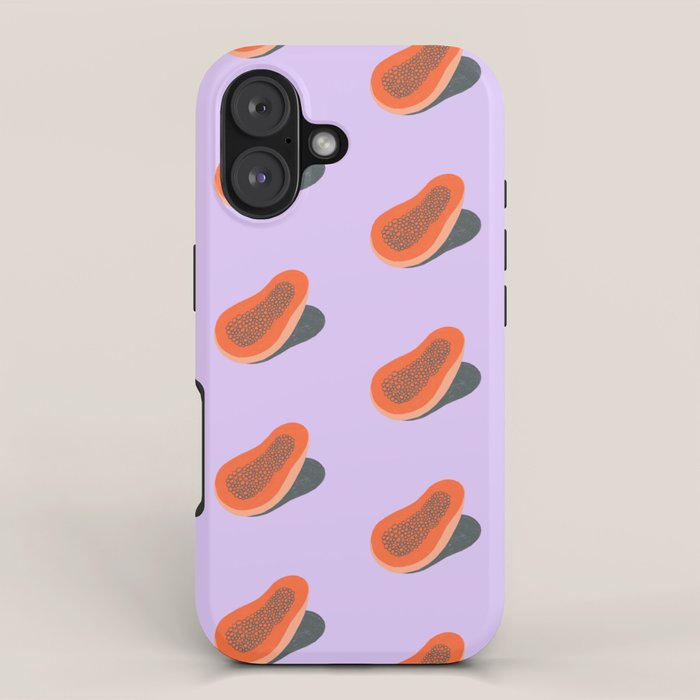 Minimalist Papaya iPhone Case Gallery Image 1