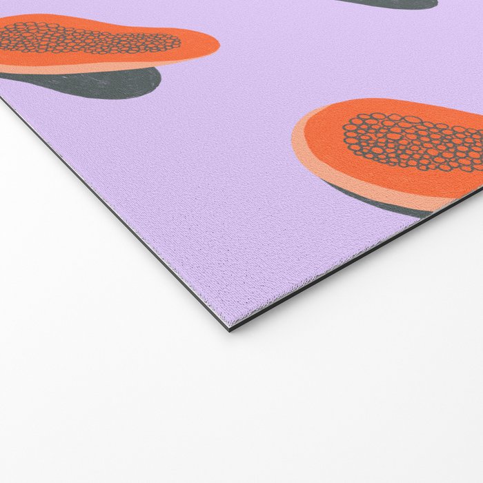 Minimalist Papaya Welcome Mat Gallery Image 2