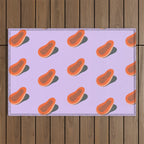 Minimalist Papaya Outdoor Rug Gallery Image 1