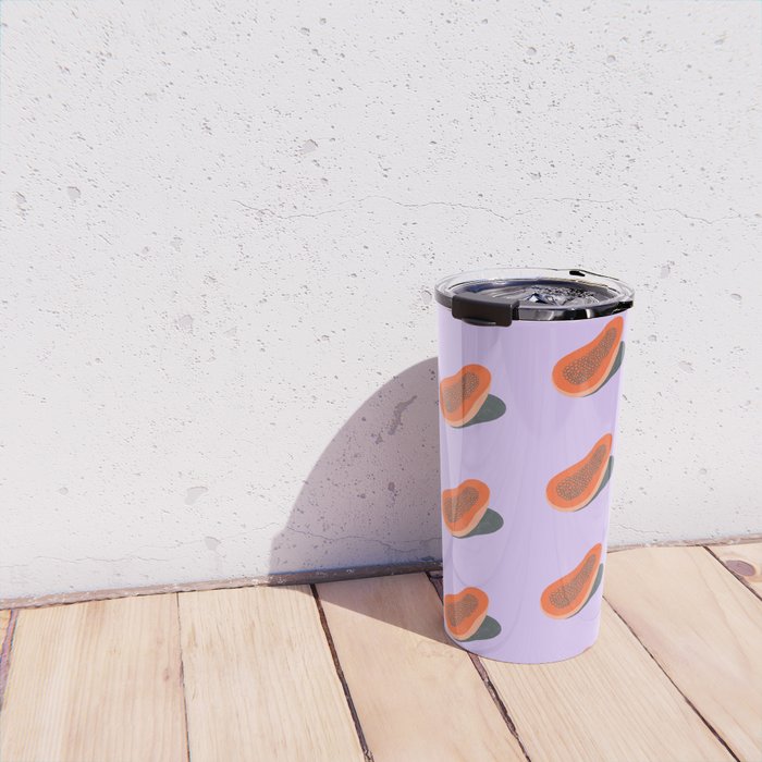 Minimalist Papaya Travel Mug Gallery Image 4