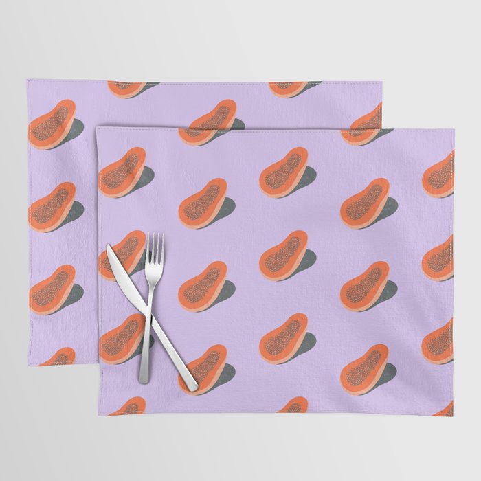 Minimalist Papaya Placemat Gallery Image 1