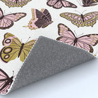 Texas Butterflies - Blush and Gold Pattern Rug Gallery Image 4
