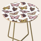 Texas Butterflies - Blush and Gold Pattern Side Table Gallery Image 2