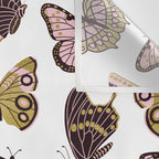 Texas Butterflies - Blush and Gold Pattern Wall Tapestry Gallery Image 3