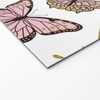 Texas Butterflies - Blush and Gold Pattern Welcome Mat Gallery Image 2