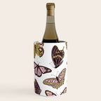 Texas Butterflies - Blush and Gold Pattern Wine Chiller Gallery Image 3
