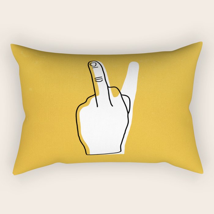 Two Moods Only Rectangular Pillow Gallery Image 2