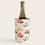 Festive Birds retro pattern Wine Chiller Gallery Image 1