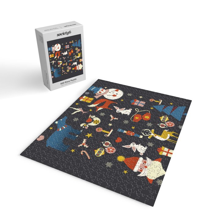 Christmas symbols pattern Jigsaw Puzzle Gallery Image 2