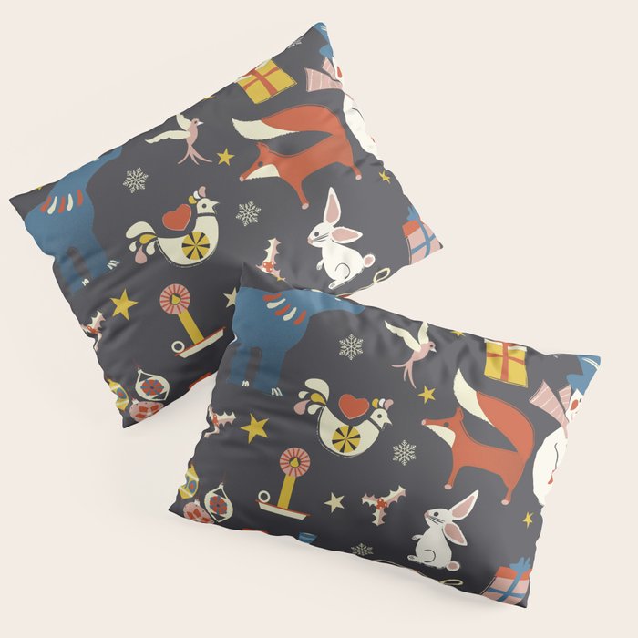 Christmas symbols pattern Pillow Sham Gallery Image 3