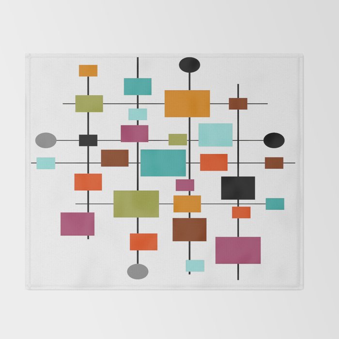 Mid-Century Modern Art 1.3.1 Throw Blanket Gallery Image 2