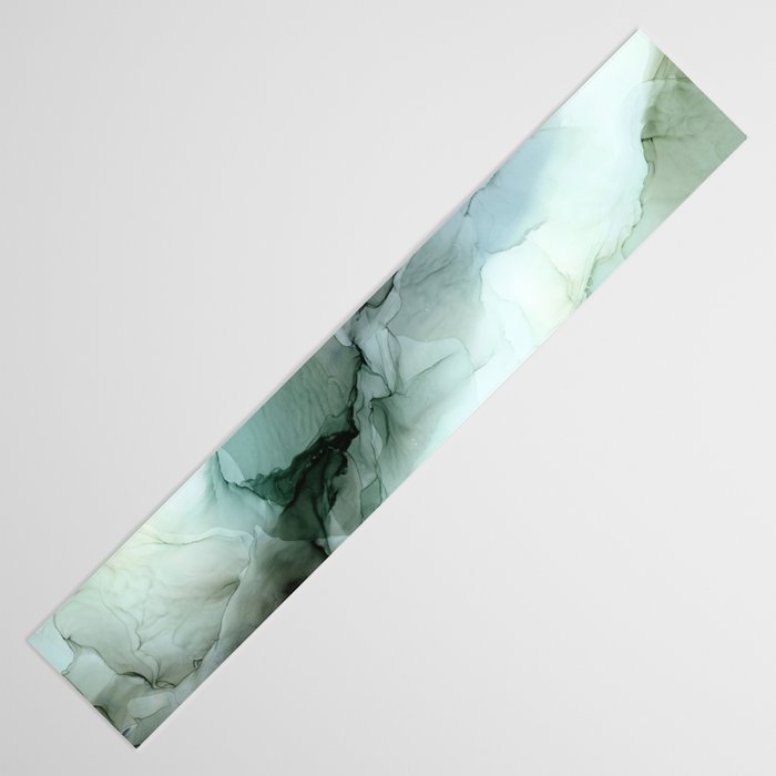 Calm Nature Inspired Abstract Flow Landscape Painting Table Runner Gallery Image 3
