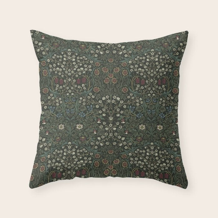 William Morris Blackthorn,No,01. Throw Pillow Gallery Image 6