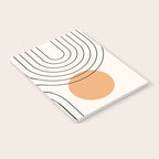 Mid Century Modern Geometric 61 (Rainbow and Sun Abstraction) Notebook Gallery Image 2