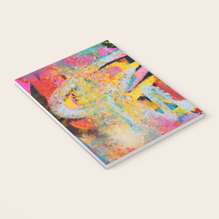 Chromatic Whispers Sprayed Abstract Dance of Color and Chaos Notebook Gallery Image 3