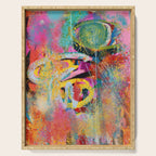 Chromatic Whispers Sprayed Abstract Dance of Color and Chaos Serving Tray Gallery Image 1