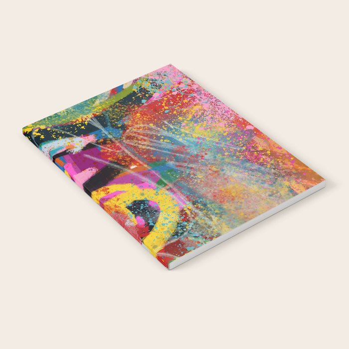 Chromatic Whispers Sprayed Abstract Dance of Color and Chaos Notebook Gallery Image 2