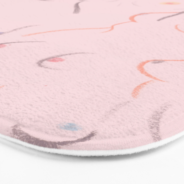 Breasts in Millennial Pink Bath Mat Gallery Image 3