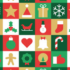 Christmas geometric patchwork mosaic pattern Coffee Mug Gallery Image 2