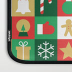 Christmas geometric patchwork mosaic pattern Laptop Sleeve Gallery Image 3