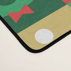 Christmas geometric patchwork mosaic pattern Desk Mat Gallery Image 4