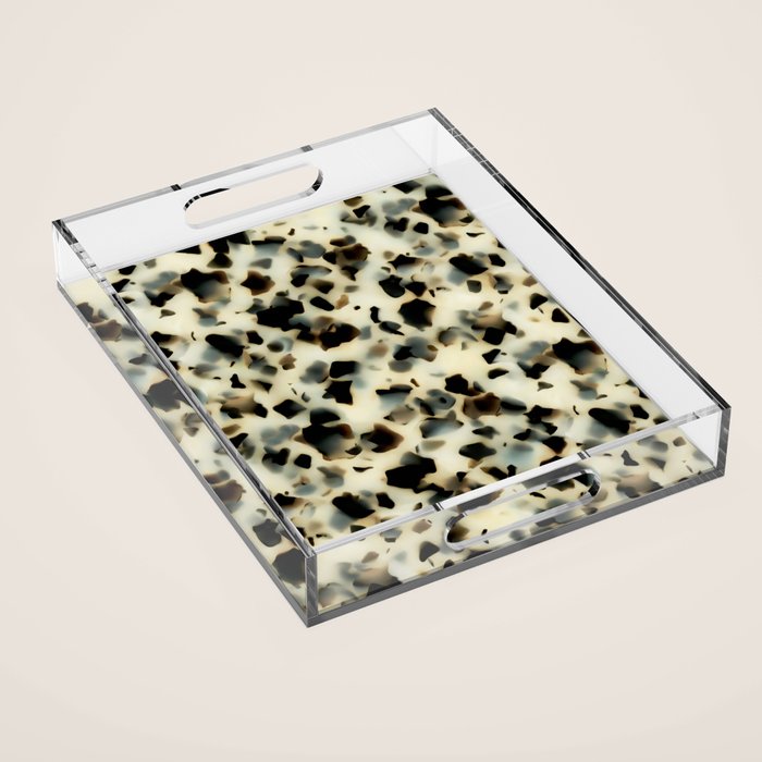 Ivory Acetate Tortoise Shell Acrylic Tray Gallery Image 1