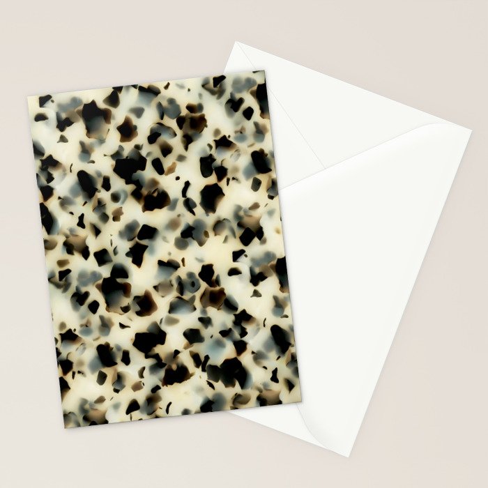 Ivory Acetate Tortoise Shell Stationery Card Gallery Image 2