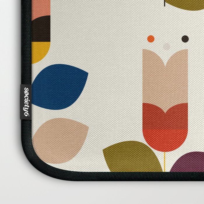 mid modern geometric spring Laptop Sleeve Gallery Image 3