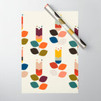 mid modern geometric spring Wrapping Paper Gallery Image 1