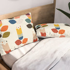 mid modern geometric spring Pillow Sham Gallery Image 2