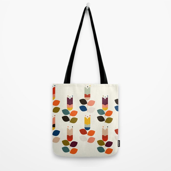 mid modern geometric spring Tote Bag Gallery Image 2