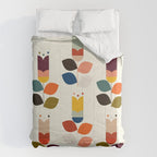 mid modern geometric spring Comforter Gallery Image 6