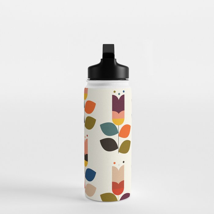 mid modern geometric spring Water Bottle Gallery Image 3