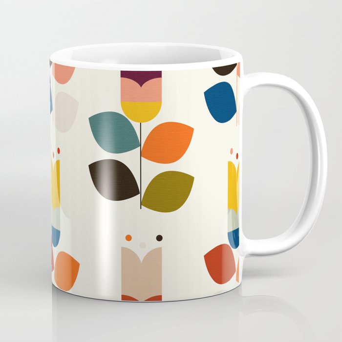 mid modern geometric spring Coffee Mug Gallery Image 1