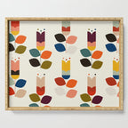 mid modern geometric spring Serving Tray Gallery Image 1