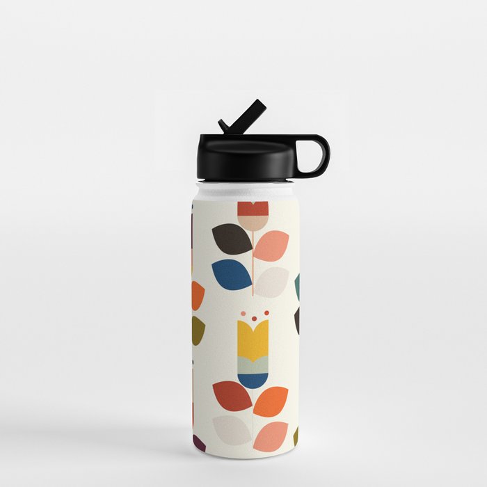 mid modern geometric spring Water Bottle Gallery Image 1