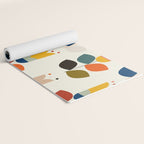 mid modern geometric spring Yoga Mat Gallery Image 2