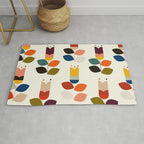 mid modern geometric spring Rug Gallery Image 1