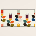 mid modern geometric spring Desk Mat Gallery Image 3